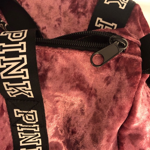 VS Victoria Secret PINK Mauve Velvet Duffle Bag ❤️ - Picture 4 of 4
